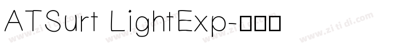 ATSurt LightExp字体转换